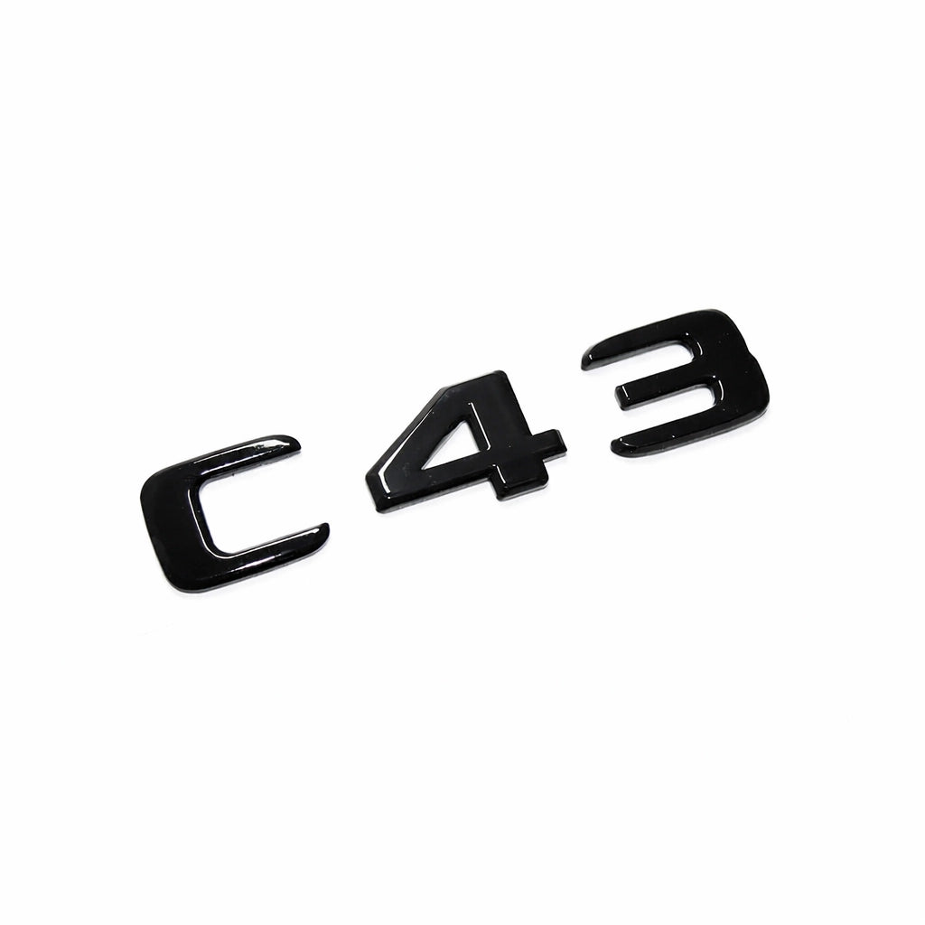 Mercedes C43 Emblem Blanksvart