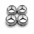 Centrumkåpor Mercedes Silver AMG 4-Pack