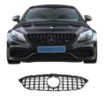 Mercedes Grill W205 C-Klass GTR Blanksvart (2014-2018)