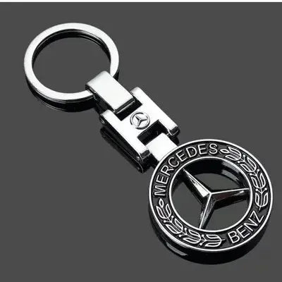 Mercedes Nyckelring Svart 3D Metall
