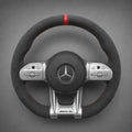 Mercedes Rattklädsel Mocka Alcantara Röd