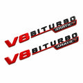 Mercedes V8 Biturbo 4Matic+ Emblem 2-Pack