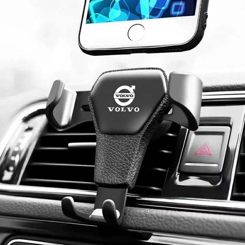 Volvo Mobilhållare Svart/Silver Ventilationsgaller
