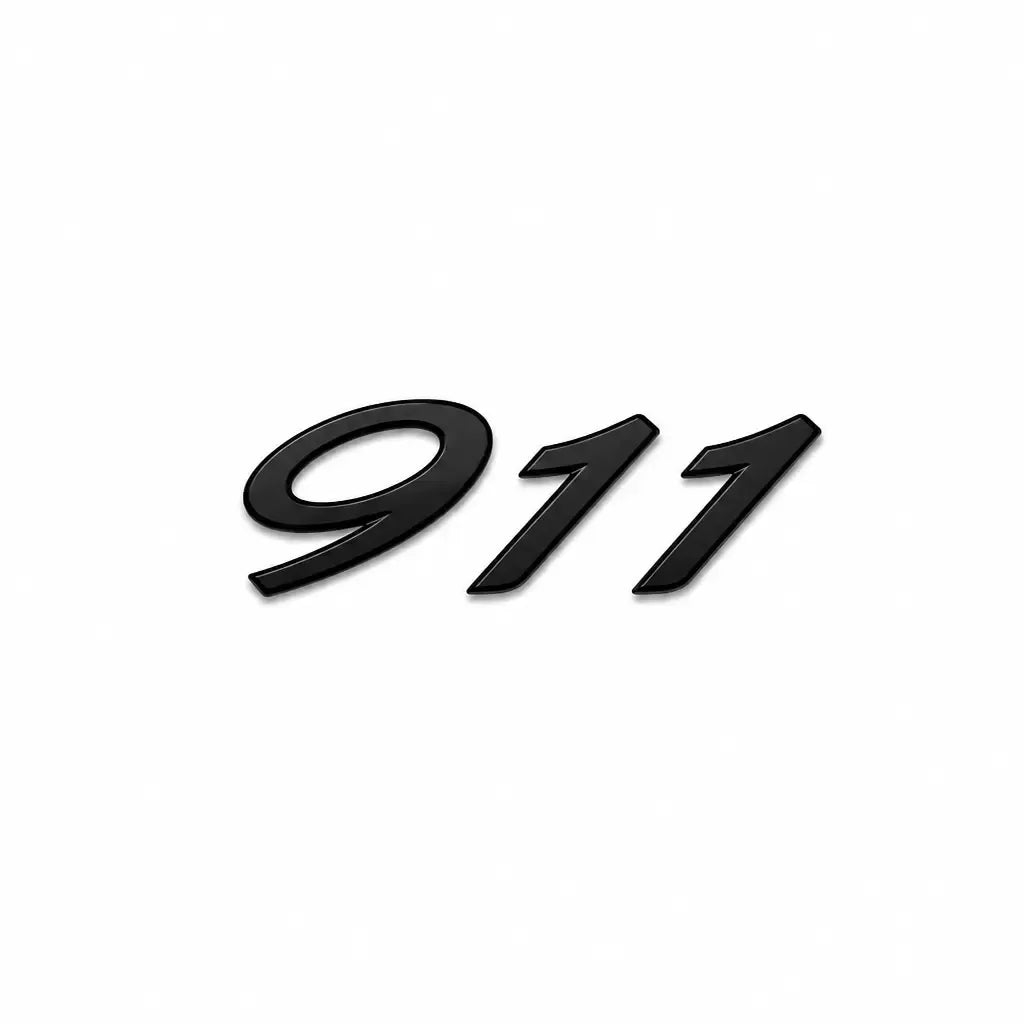 Porsche 911 Emblem Svart