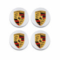 Porsche Centrumkåpor Silver 4-Pack