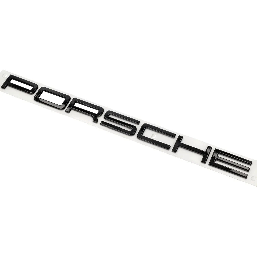 Porsche emblem bagagelucka blanksvart