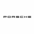 Porsche Emblem Bagagelucka Mattsvart