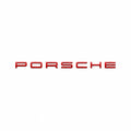Porsche Emblem Bagagelucka Röd