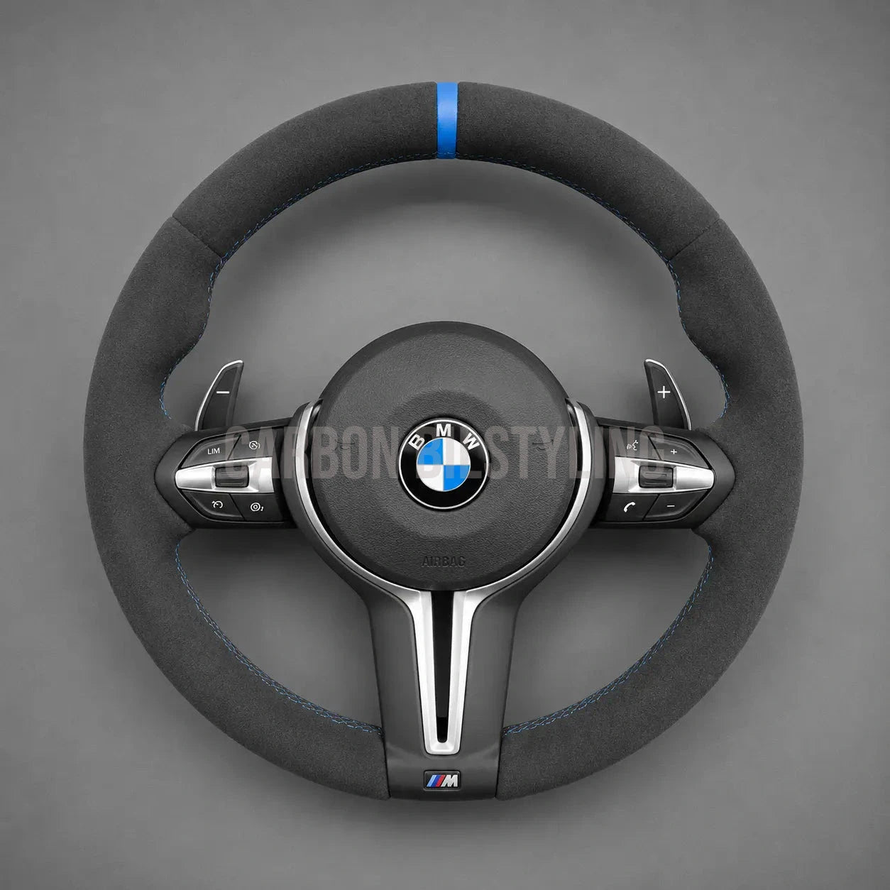 Rattklädsel BMW F-serie Alcantara Mocka Blå