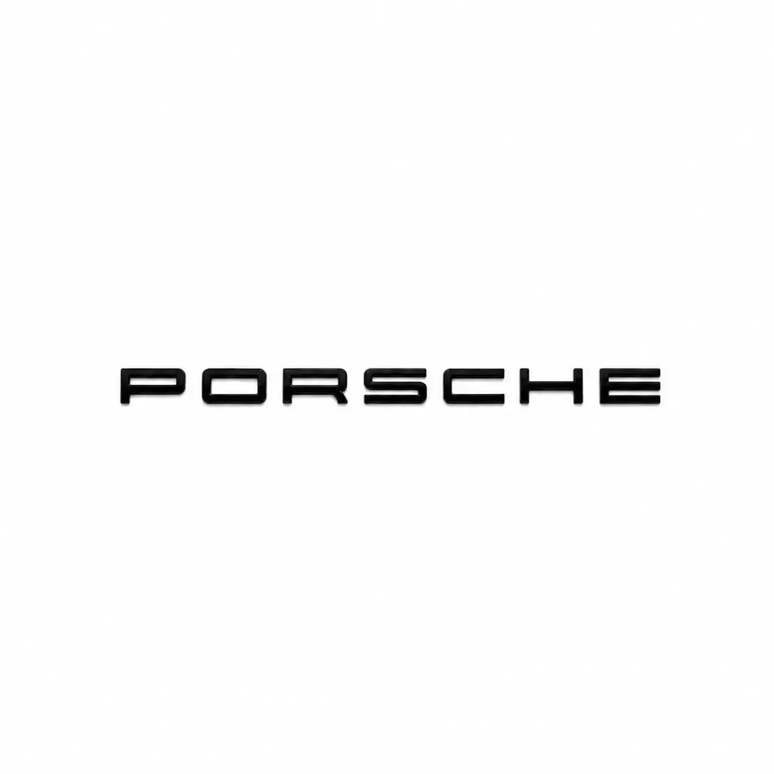 Porsche Emblem Bagagelucka Blanksvart