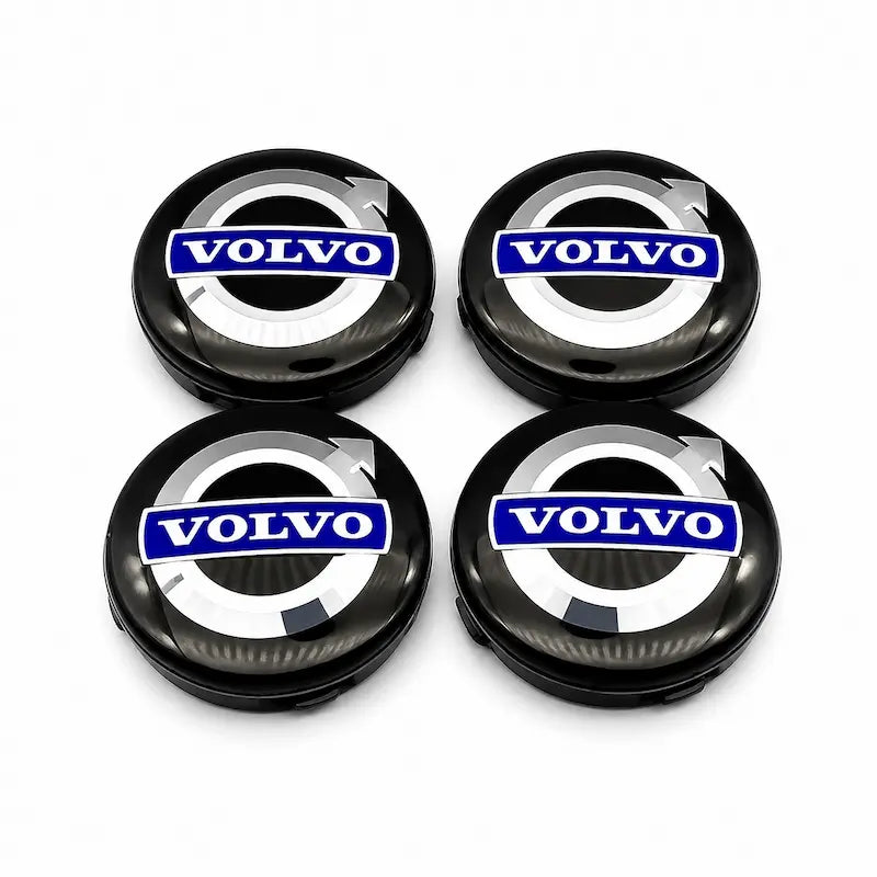 Centrumkåpor Volvo Blå 4-Pack