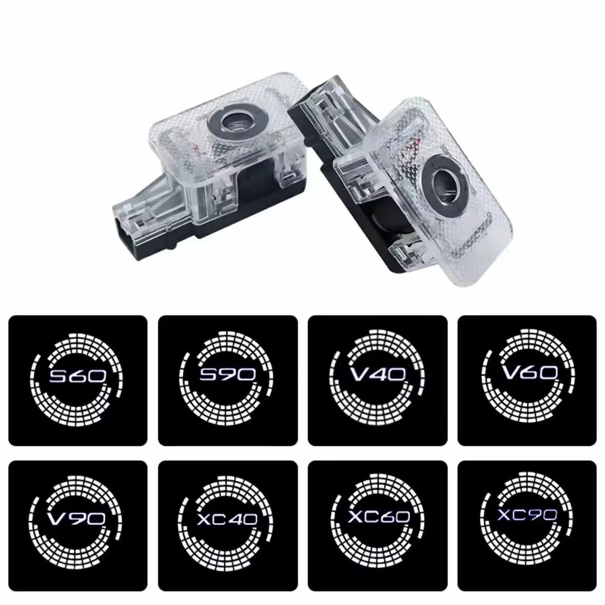 Volvo Dörrlampor Projektor LED 2-Pack S60 S90 V40 V60 V90