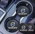 Mugghållare Volvo Underlägg Pad Kolfiber 2-Pack
