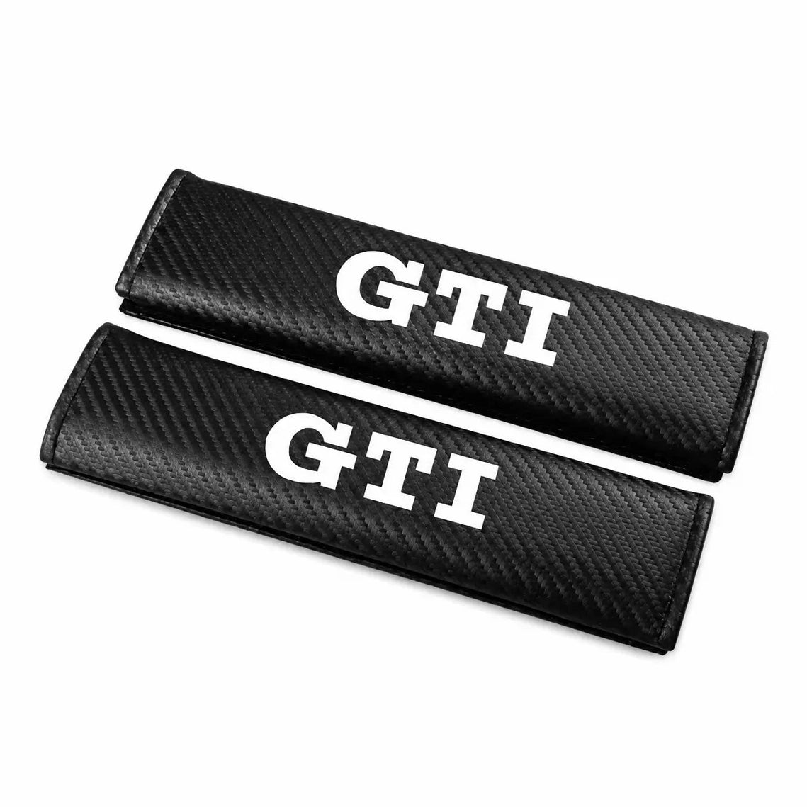 VW GTI Bälteskudde 2-Pack Svart Kolfiber